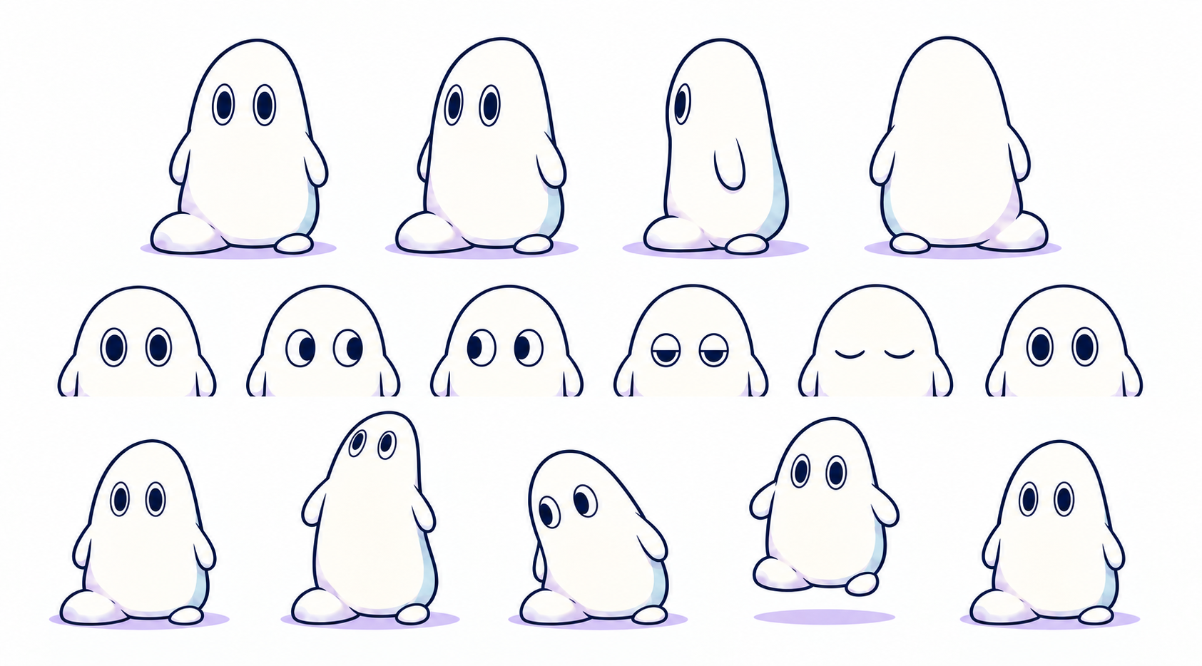 まちぼうけの公式状態・表情シート